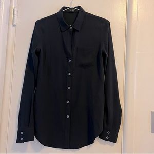Theory - black slinky blouse